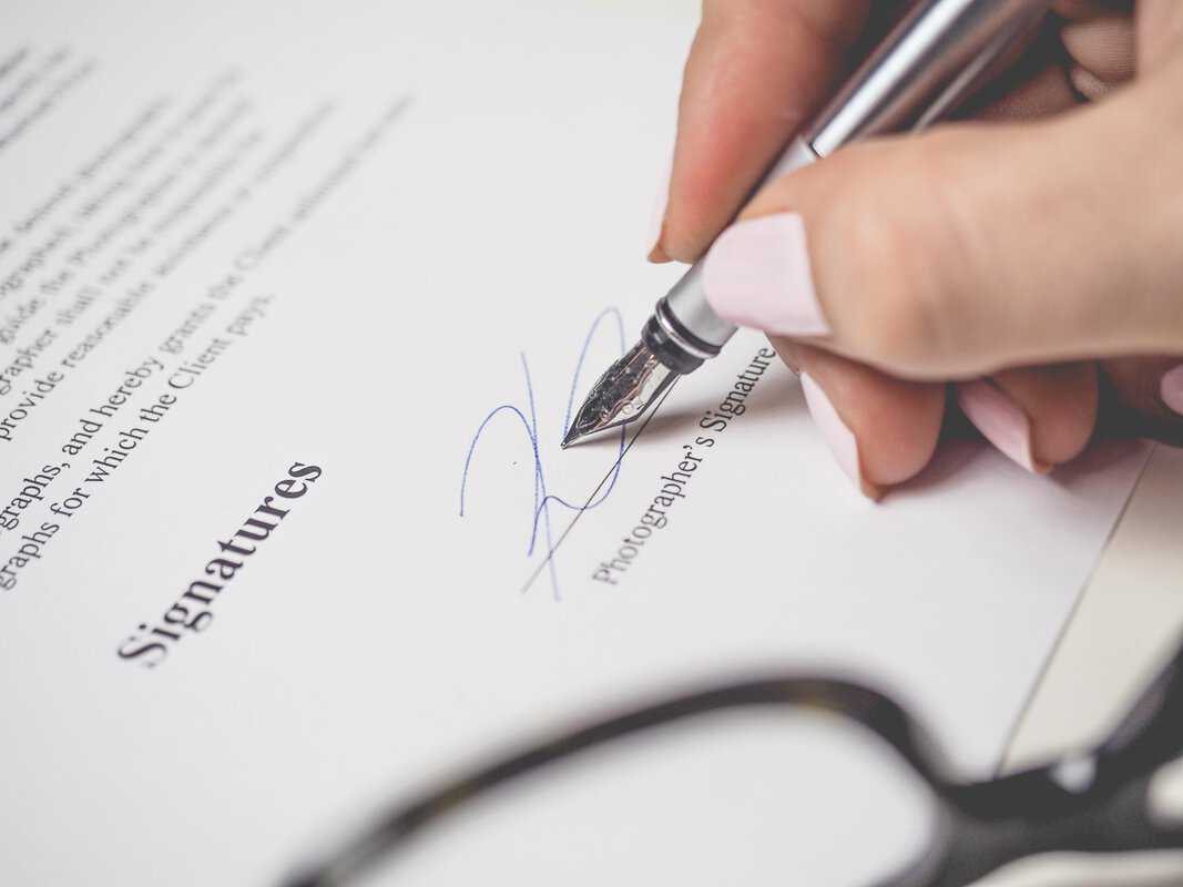 Signing a document from undue influence