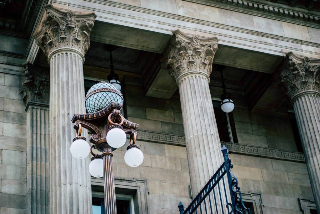 Outside of Court house